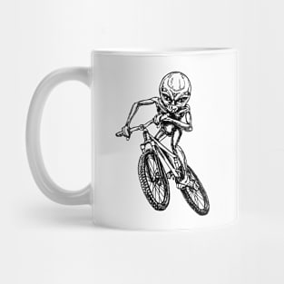 SEEMBO Alien Cycling Bicycle Bicycling Biker Biking Riding Bike Mug